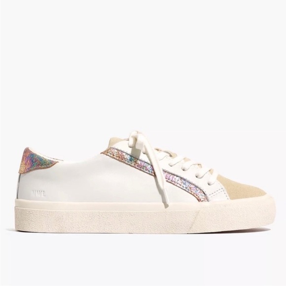Madewell Leather Sidewalk Sneakers - Picture 1 of 10
